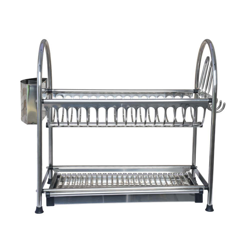 Metallic Crockery Rack Round with Spoon Holders (4186363035757)