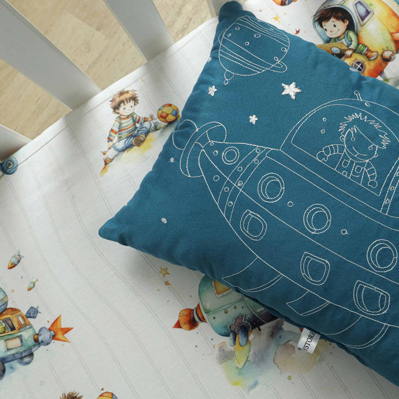 Little Astronaut Spaceship Crib Bedding Set