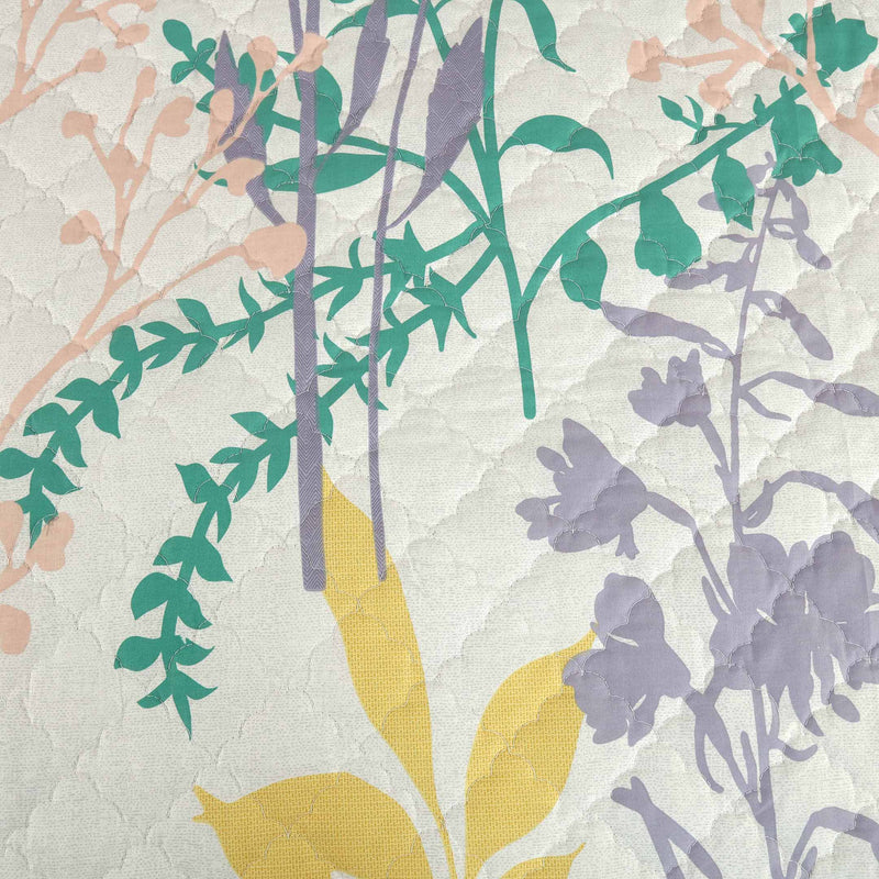 Pastel Meadow Quilted Bedspread