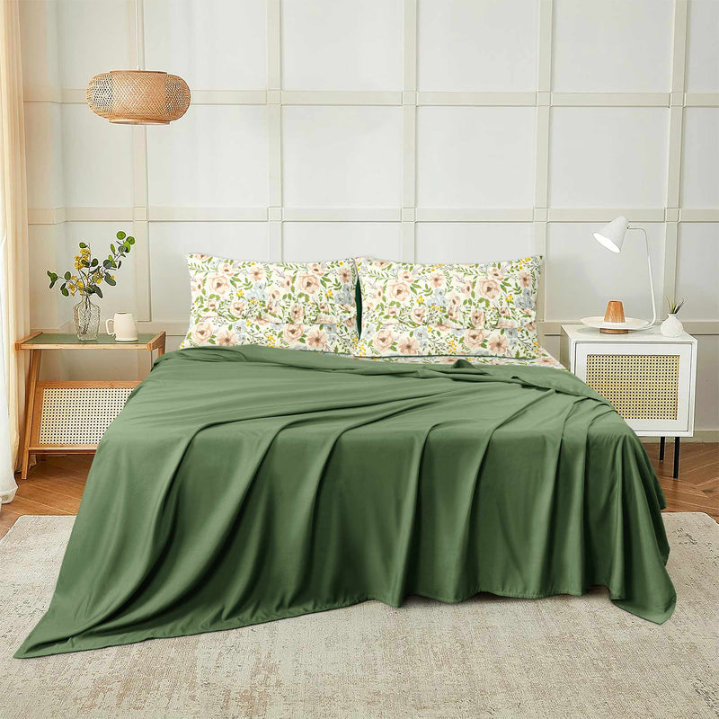 Blush Meadow 4-Piece Sheet Set