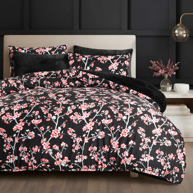 Black Serenity Printed Razaye Set-6pc