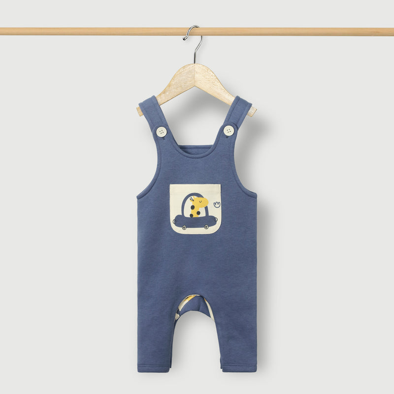 Cars Knitted Fleece Dungaree 2pc Set
