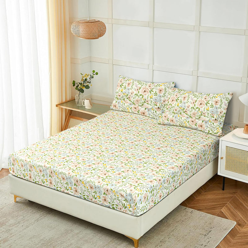 Blush Meadow 4-Piece Sheet Set