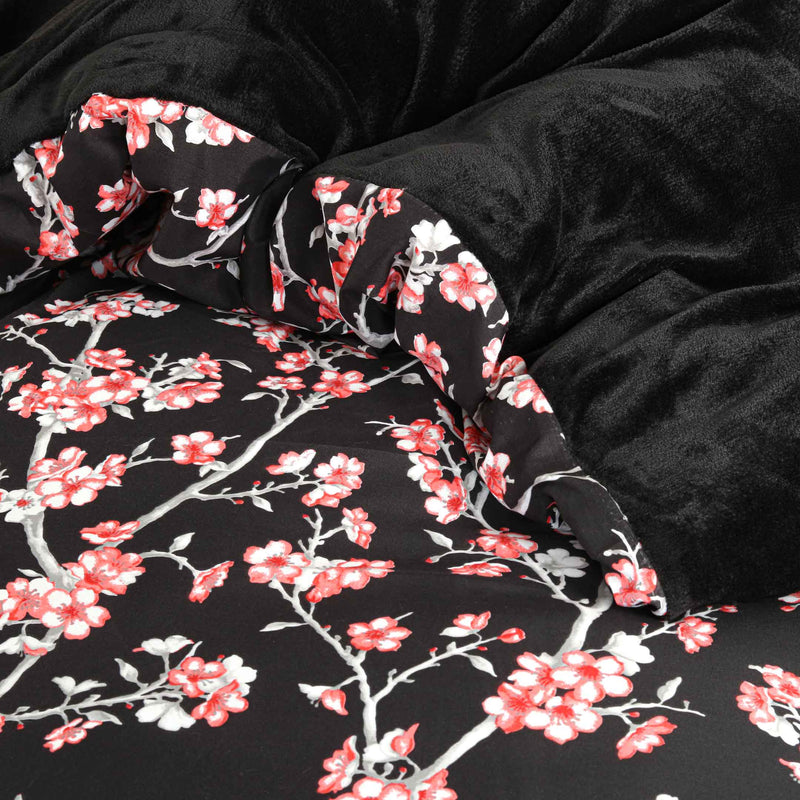 Black Serenity Printed Razaye Set-6pc