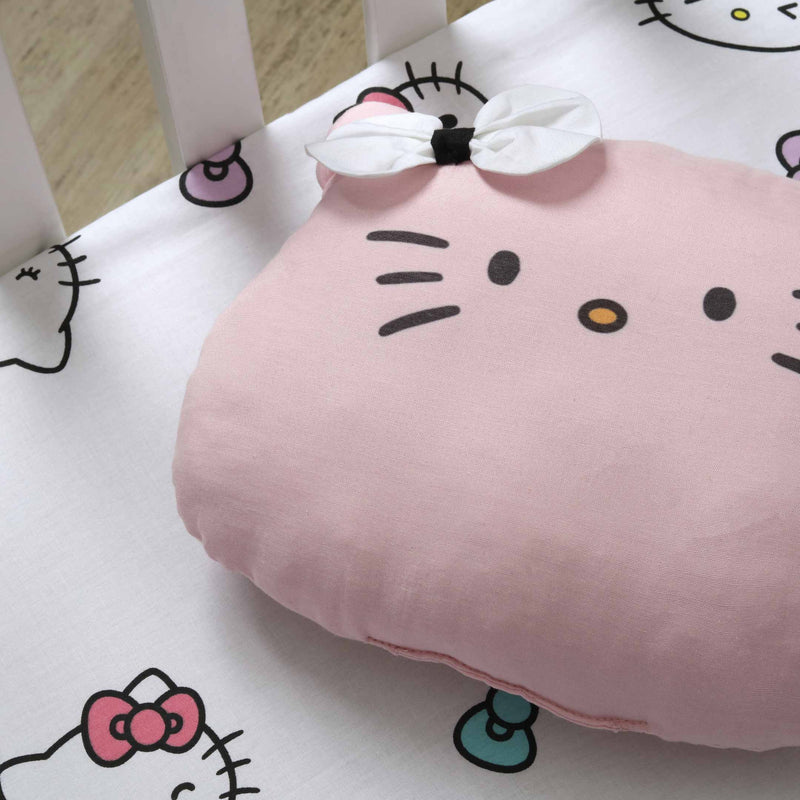 Cute Kitty Face Crib Bedding Set