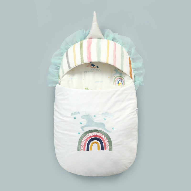 Rainbow Embroidered Baby Carry Nest