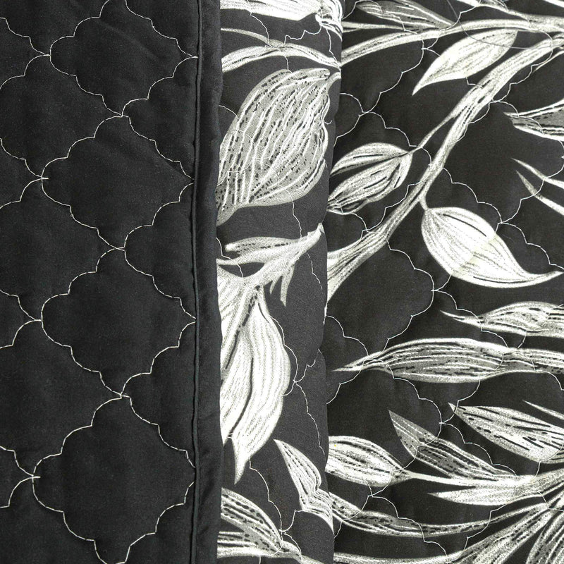Shadow Lily Quilted Bedspread