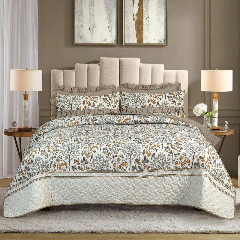 Serene Sage Quilted Bedspread