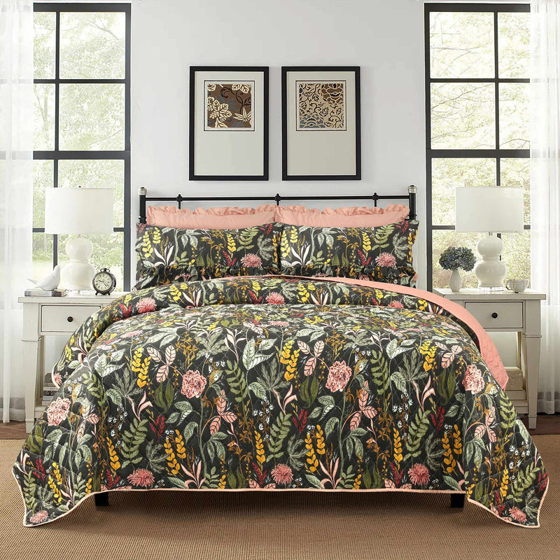 Enchanted Forest Quilted Bedspread