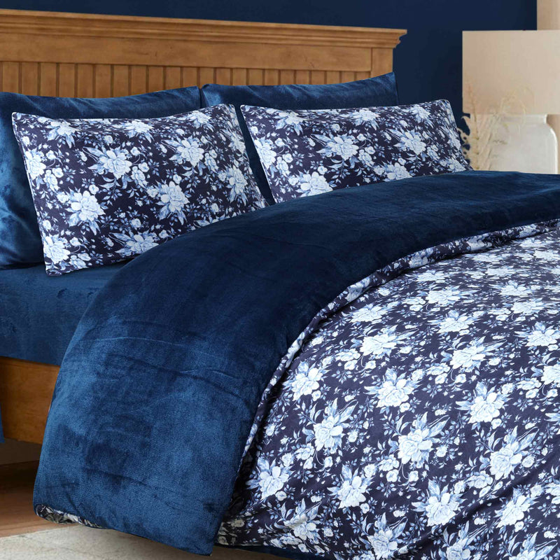 Midnight Blossom Printed Razaye Set-6pc