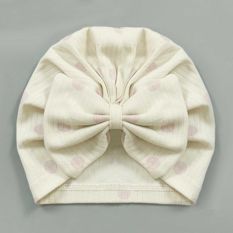 Blush Polka Baby Cap