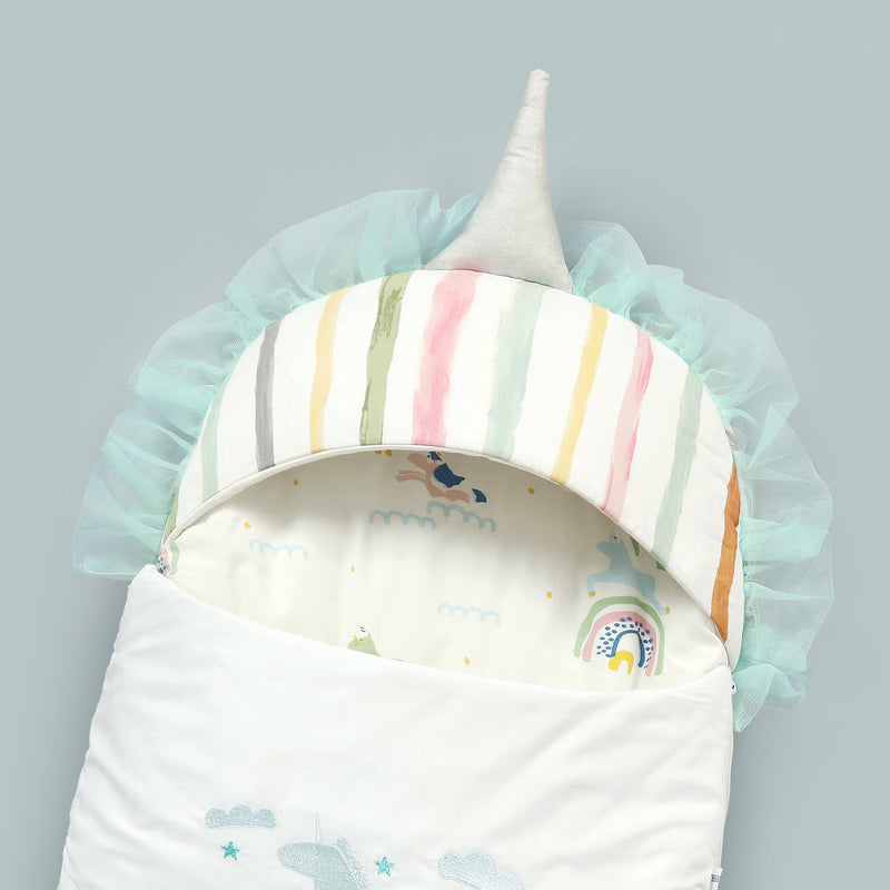 Rainbow Embroidered Baby Carry Nest