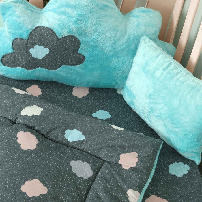 Cloudy Dreams Fleece Baby Cot Set