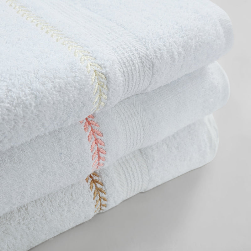 Ornate Whisper Embroidered Towels (Set Of 3)