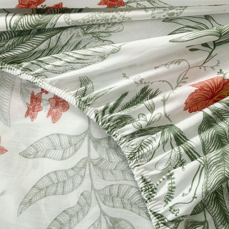 Olive Herbarium Bedsheet Set