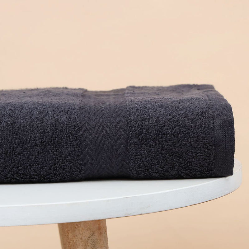 Super Soft & Highly Absorbent Black Bath Towel