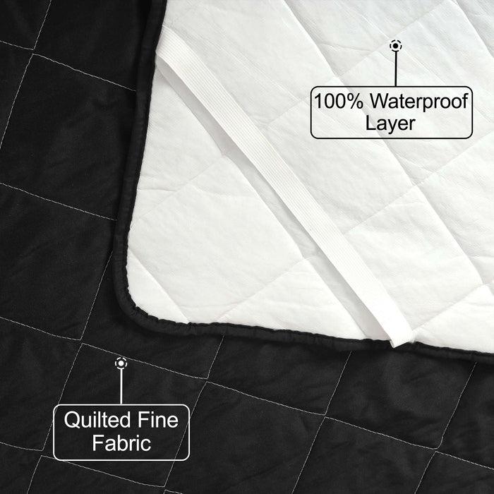 Waterproof Thread Quilted Mattress Protectors With Elastic Strap