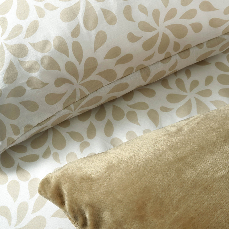 Sand Leafy Printed Razaye Set-6pc