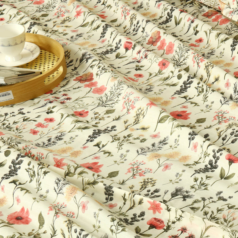 Charcoal Rose Bedsheet Set