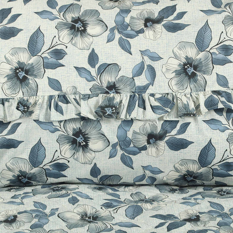 Moonlight Petal Quilted Bedspread