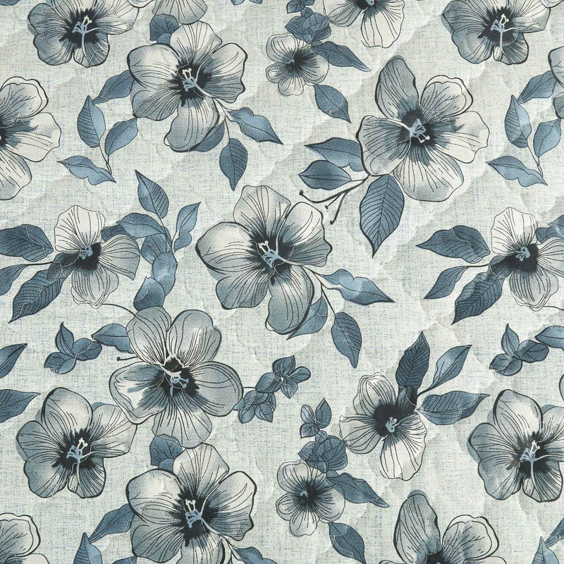 Moonlight Petal Quilted Bedspread