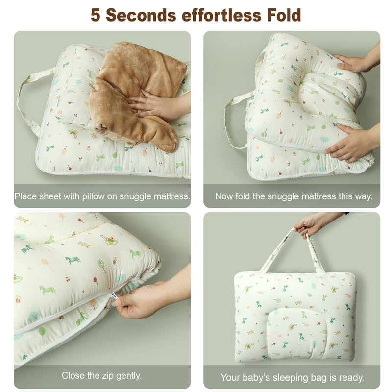 Dreamy Playground Fleece Portable Bed