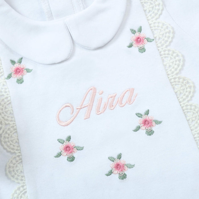 Customized Name Floral Embroidered Bundle