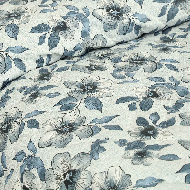 Moonlight Petal Quilted Bedspread