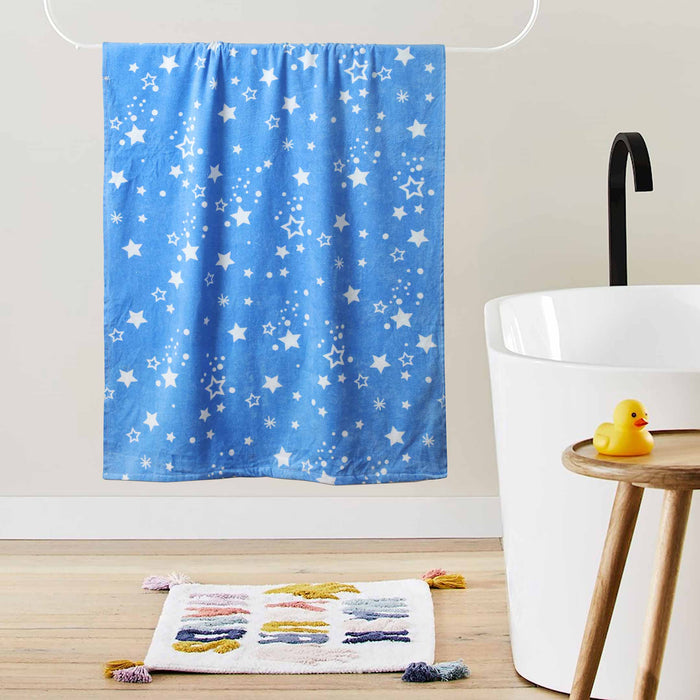 Blue Stars Baby Towels