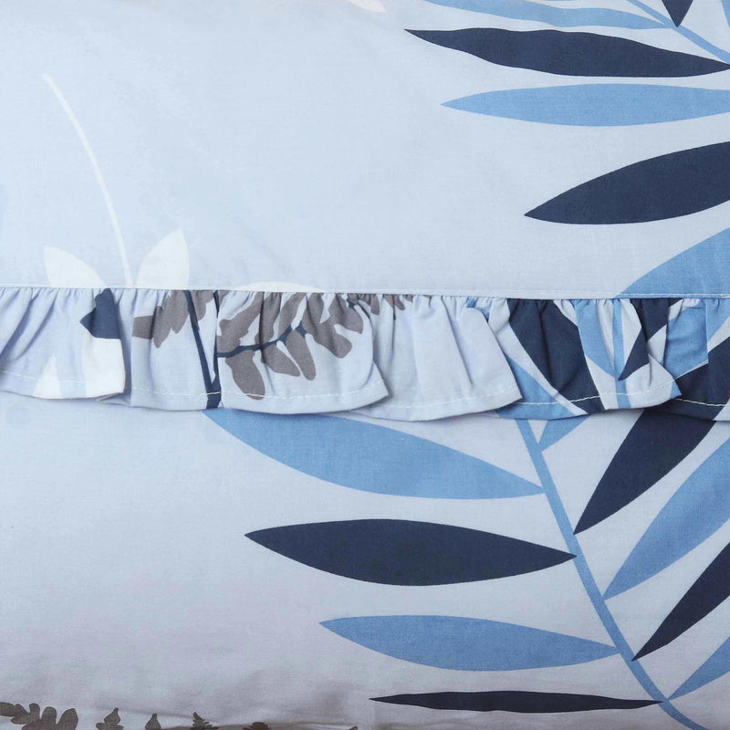 Azure Fern Quilted Bedspread