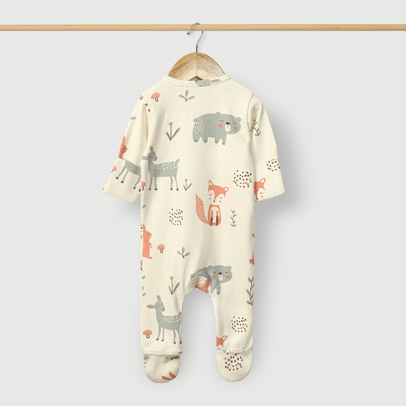 Animal Printed Baby Rompers (Pack of 3)
