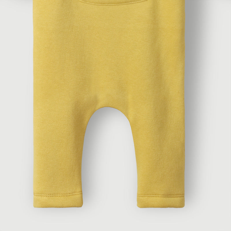 Hello Little Knitted Fleece Dungaree 2pc Set