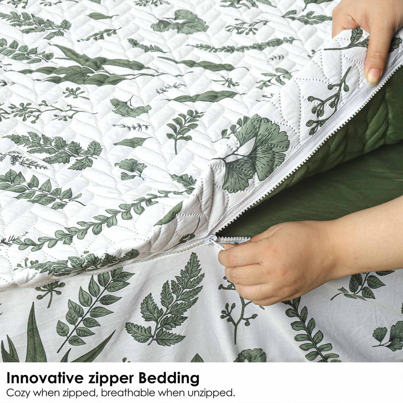 Evergreen Ease Zipper Bedding