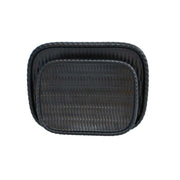 Rice Serving Plate Black - Melamine (4186360545389)