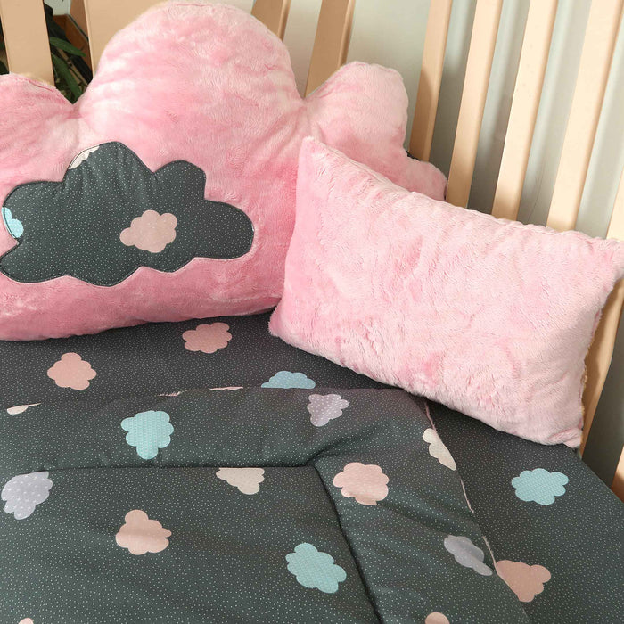 Cloudy Dreams Fleece Baby Cot Set