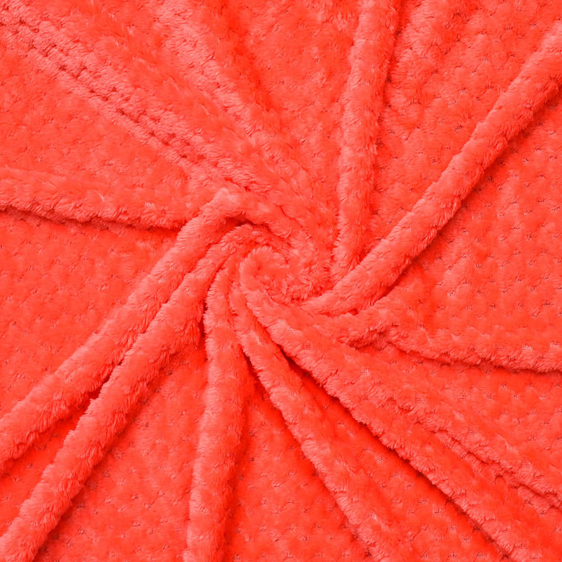 Fluffy Fleece Flannel Winter Blanket-Red