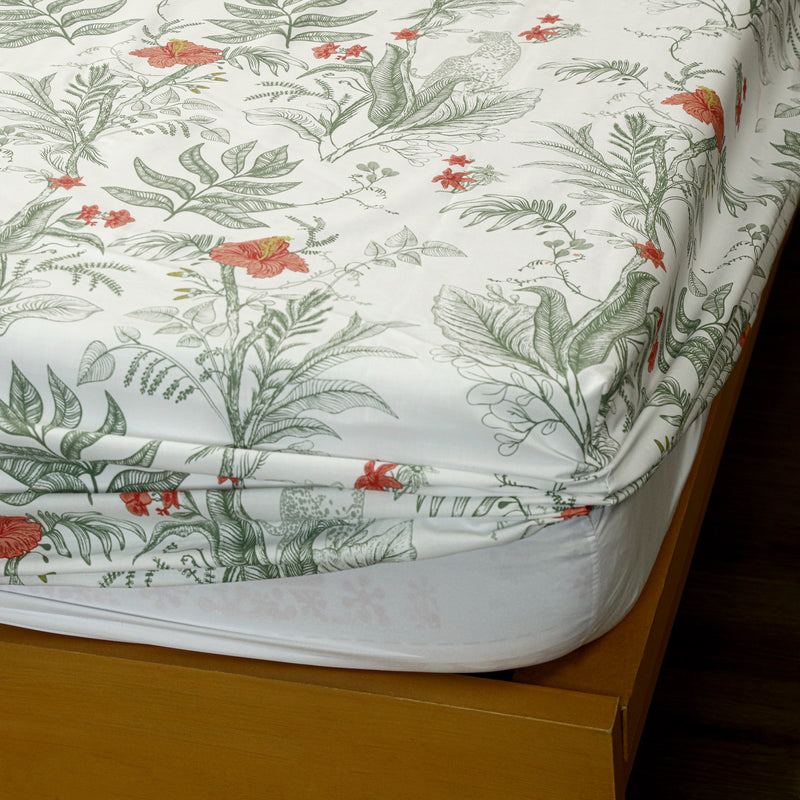 Olive Herbarium Bedsheet Set