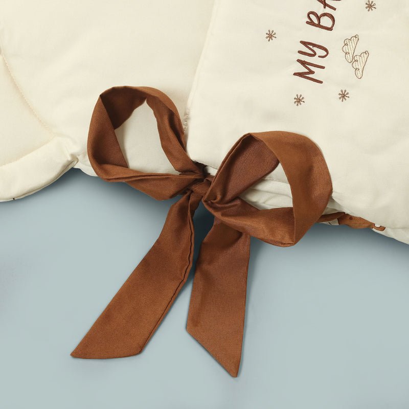 Bear Embroidered Baby Carry Nest