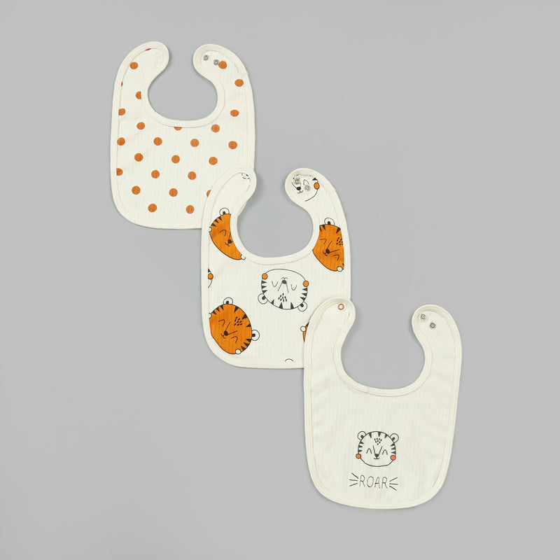 Tiger Baby Bibs - Pack Of Three