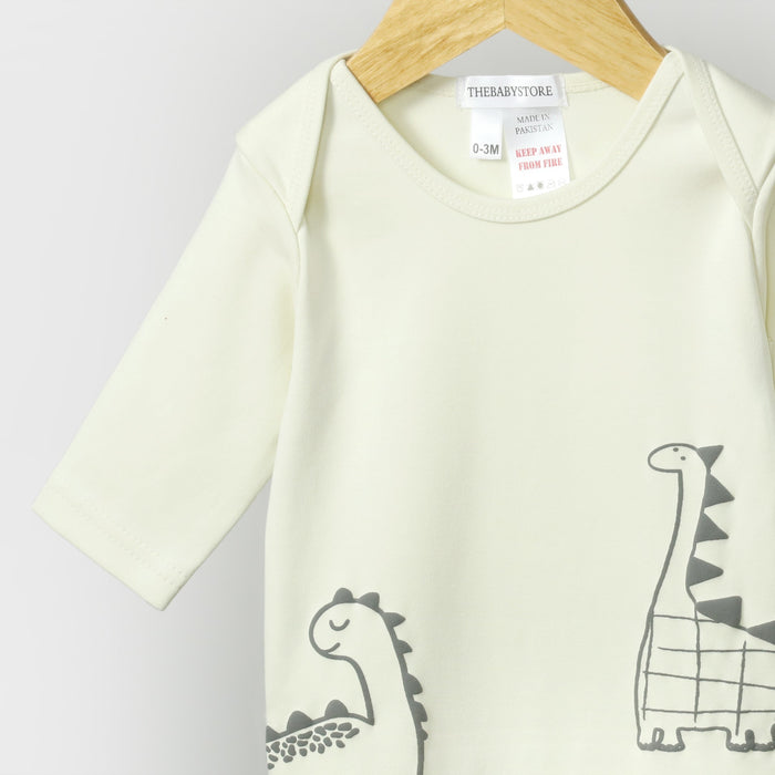 Dino Diaries Baby Rompers  (Pack of 3)
