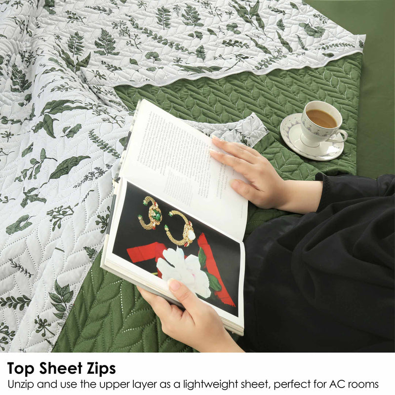 Evergreen Ease Zipper Bedding