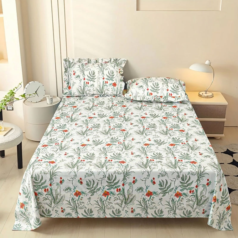Olive Herbarium Bedsheet Set