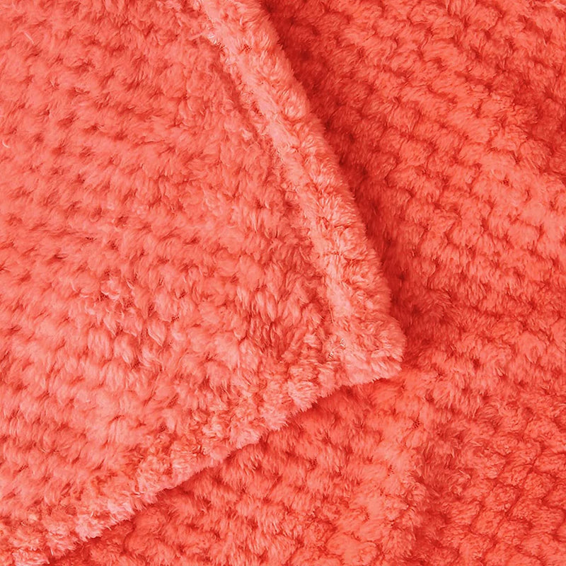 Fluffy Fleece Flannel Winter Blanket-Red