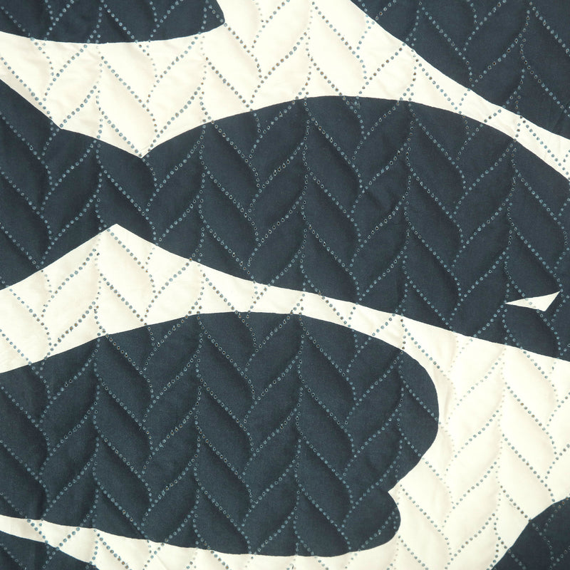 Shadow Leaf Quilted Sofa Cover Set