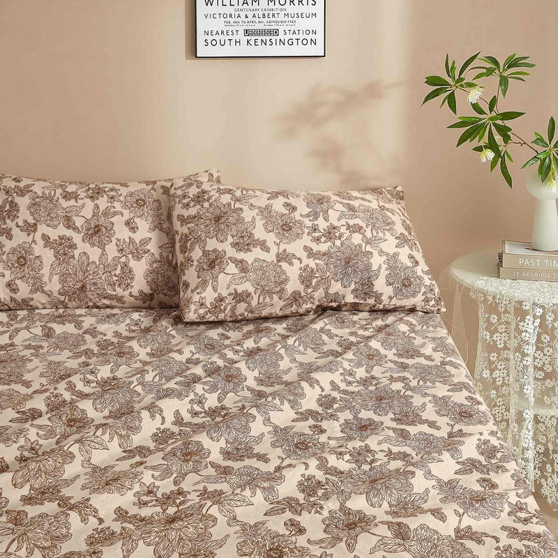 Rustic Petal Outline Flat Sheet