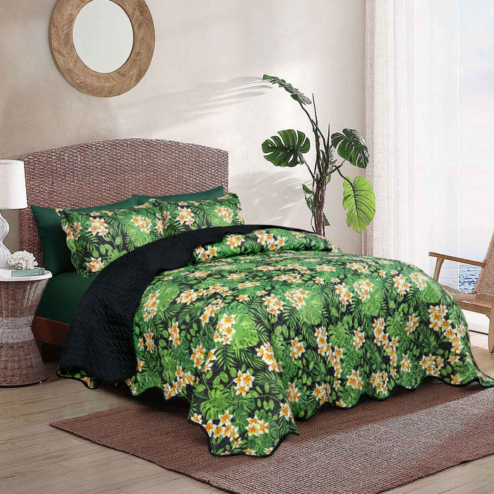 Tropical Palm Bedspread 6 pcs Set