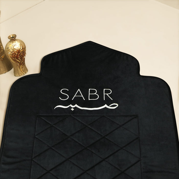 Luxury Bridal Sabar Velvet Embroidered Padded Prayer Mat/Jaye Namaz
