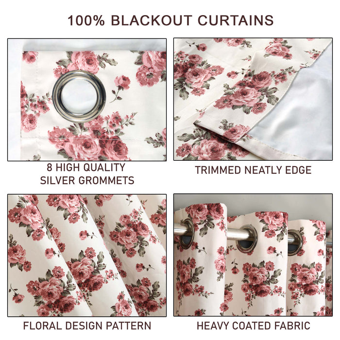 Bloom Melody Blackout Coated Curtain