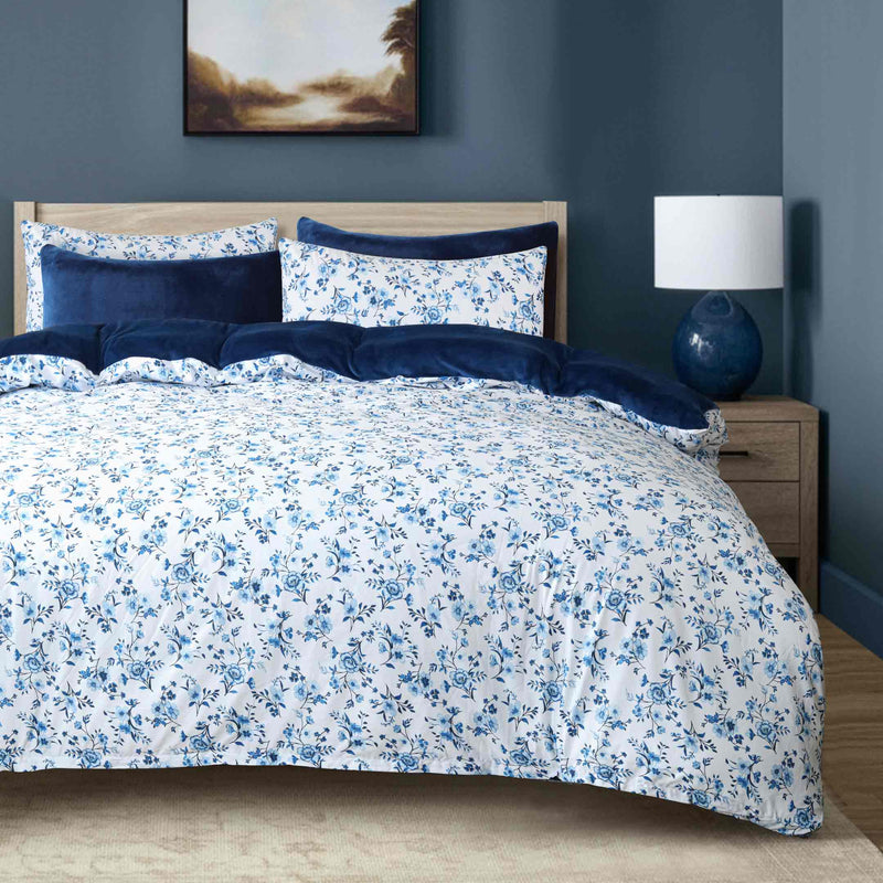 Azure Meadow Printed Razaye Set-6pc