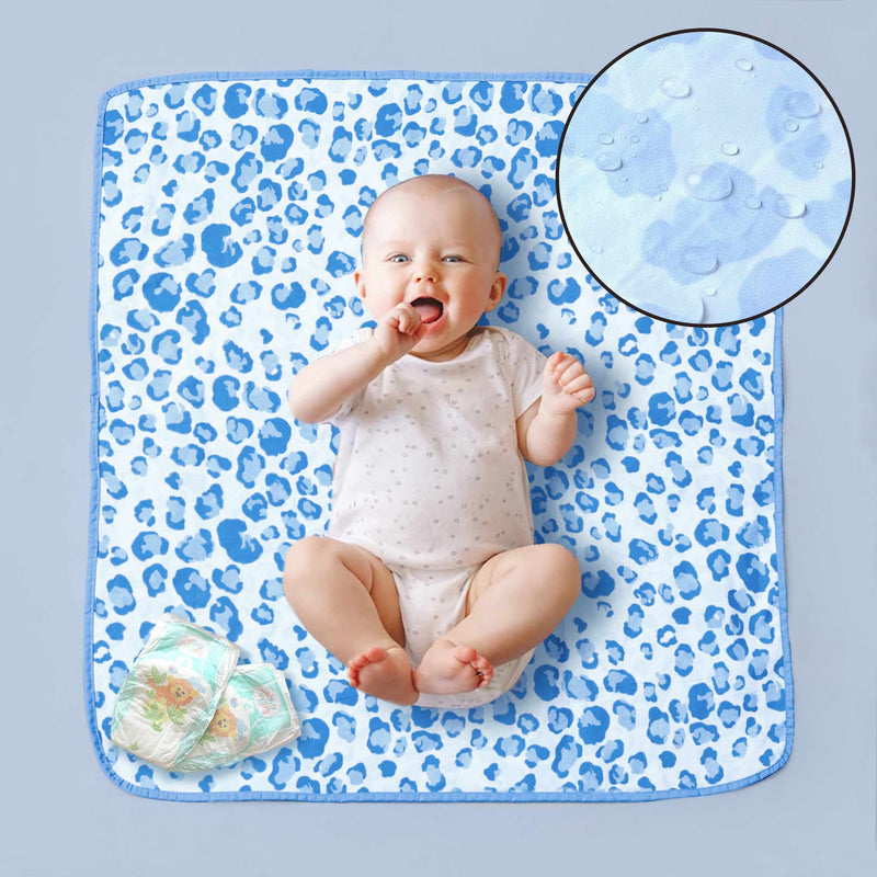 Blue Pebbles Baby Diaper Changing Sheet